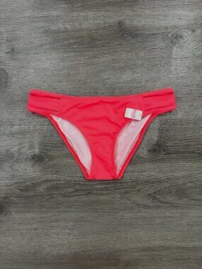 Victoria's Secret PINK Strappy Side Bikini Bottoms (Neon Orange)